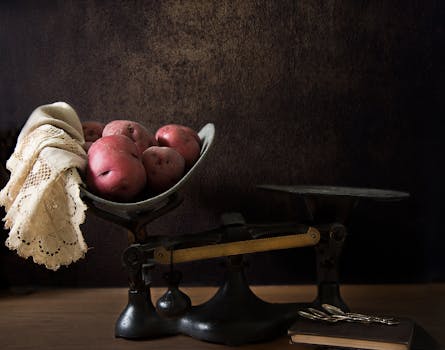 work-life balance concept with a balanced scale