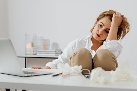 Image of an entrepreneur feeling overwhelmed